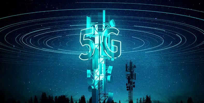 5G tower for connectivity 