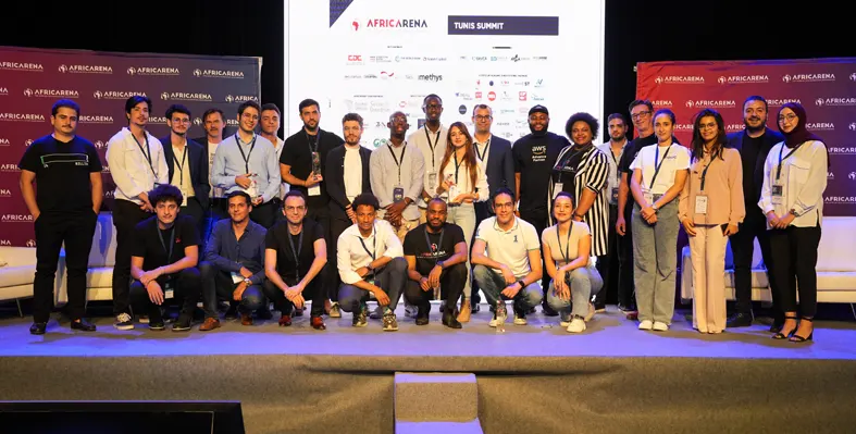 Cynoia AfricArena 2024 winners on stage 