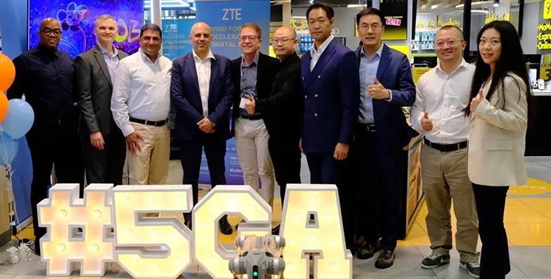 Group photo of the 5G-A event