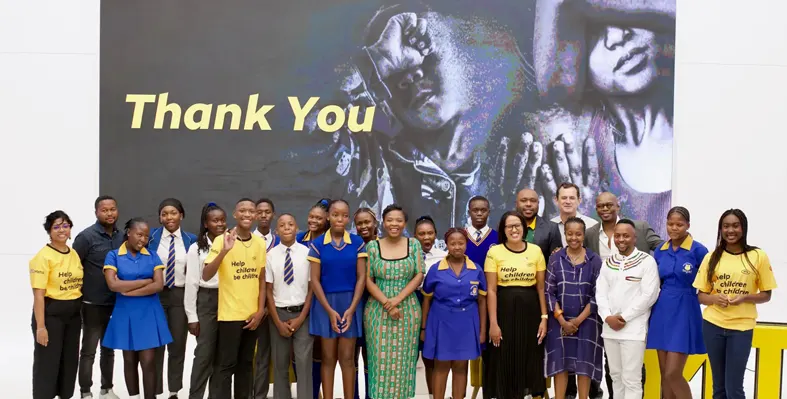 Image of MTN delegates at the launch of child safety event 