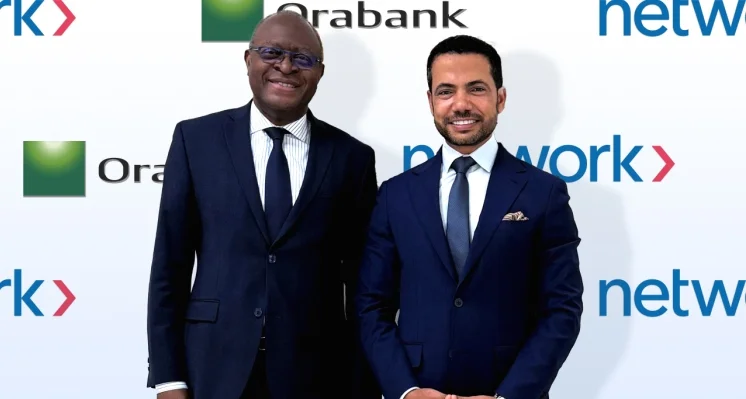 Ferdinand Ngon Kemoum, Group CEO, Orabank Group and Dr. Reda Helal, Group Managing Director – Processing, Africa and Co-Head Group Processing, Network International.