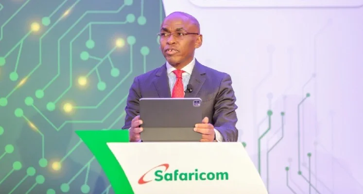 Safaricom CEO Peter Ndegwa as a speaker at an event