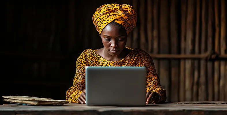 A_women_on_a_laptop
