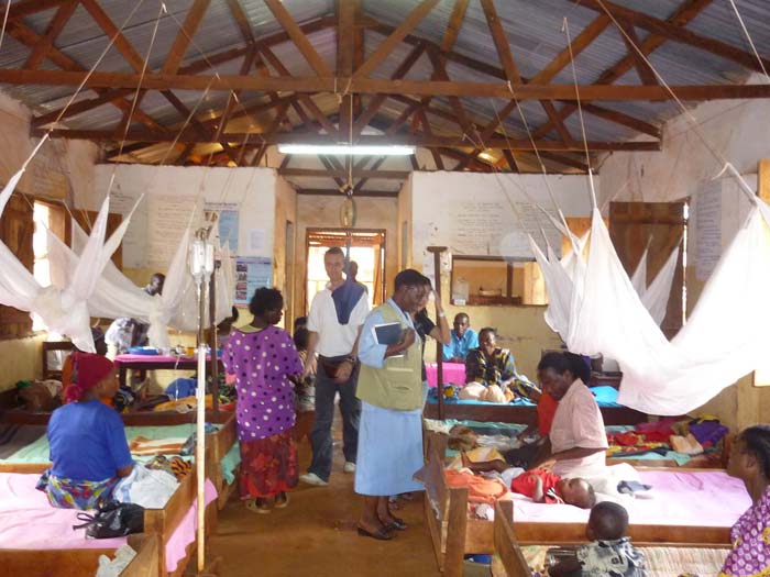 A malaria clinic in Tanzania that uses SMS to deliver malaria vaccine