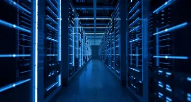 Data centre hallway