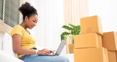 Small business women with laptop