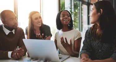 Group of African entrepreneurs. 