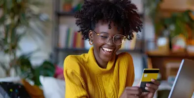 Women using digital payment solution