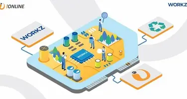 iONLINE & Workz's display map on sustainable hybrid eSIM for improved business connectivity.