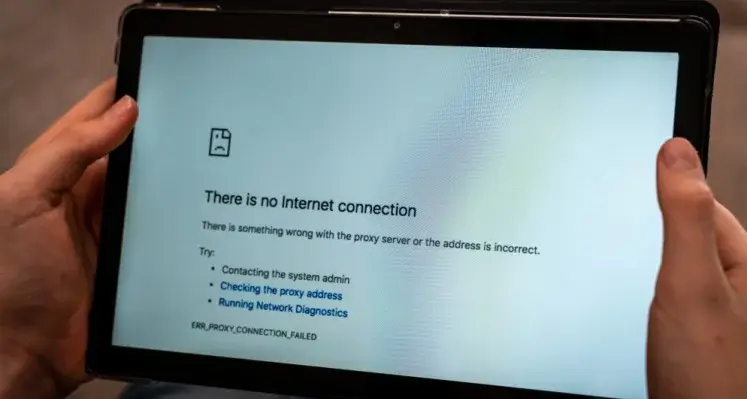 No internet sign 