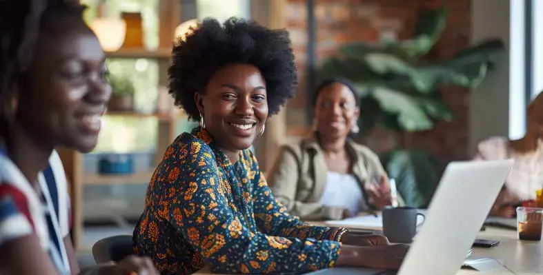 Women entrepreneur with laptop 