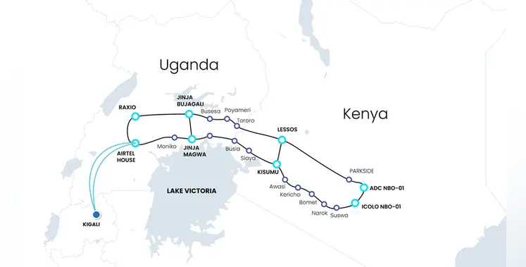 SEACOM_Nairobi_Kampala_Map