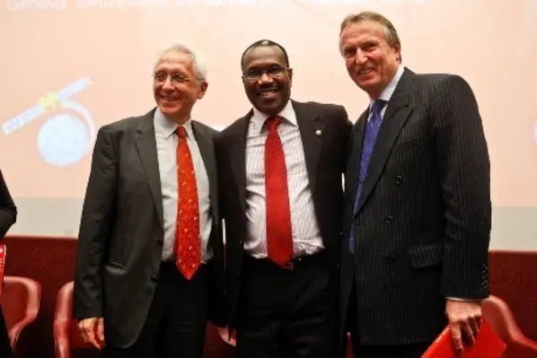 Mr François Rancy, Director BR, ITU; Dr Hamadoun Touré, Secretary General ITU; Mr Malcolm Johnson, TSB Director, ITU